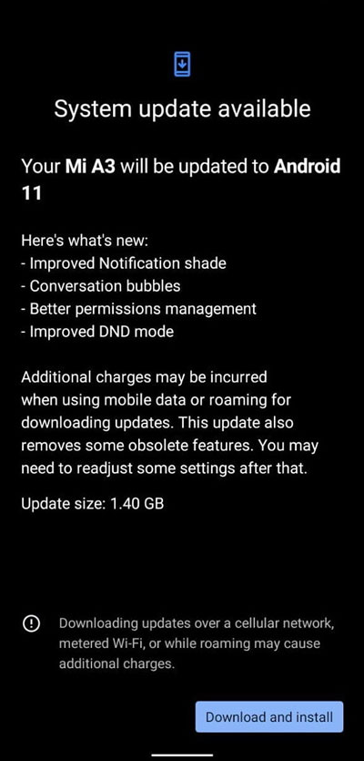 Xiaomi-mi-a3-android-11-update