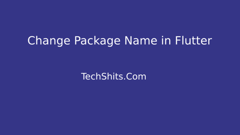 change-flutter-package-name