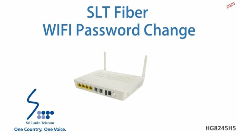 How to Change SLT Wifi Password