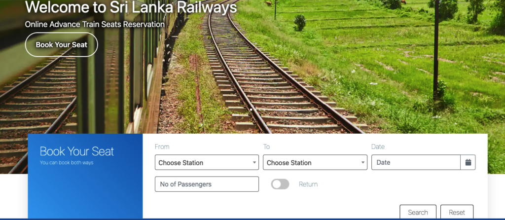 Book Train Tickets Online in Sri Lanka
