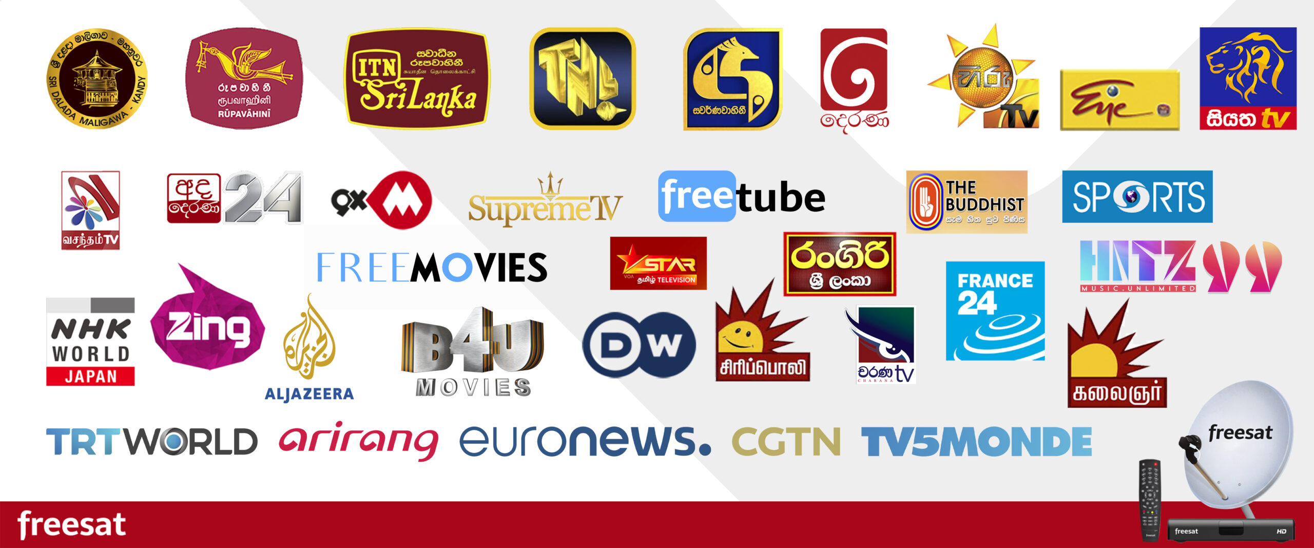 Freesat Sri Lanka Channel List
