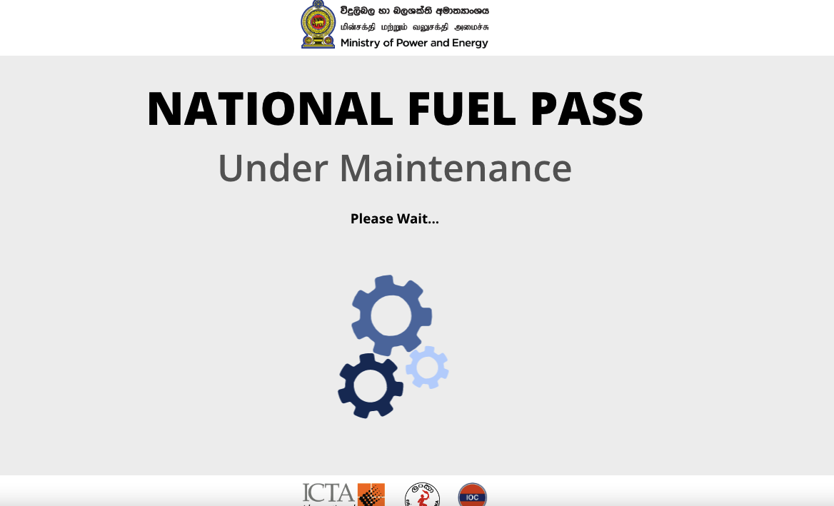 National Fuel Pass Registration (Fuelpass.gov.lk) OTP Problem