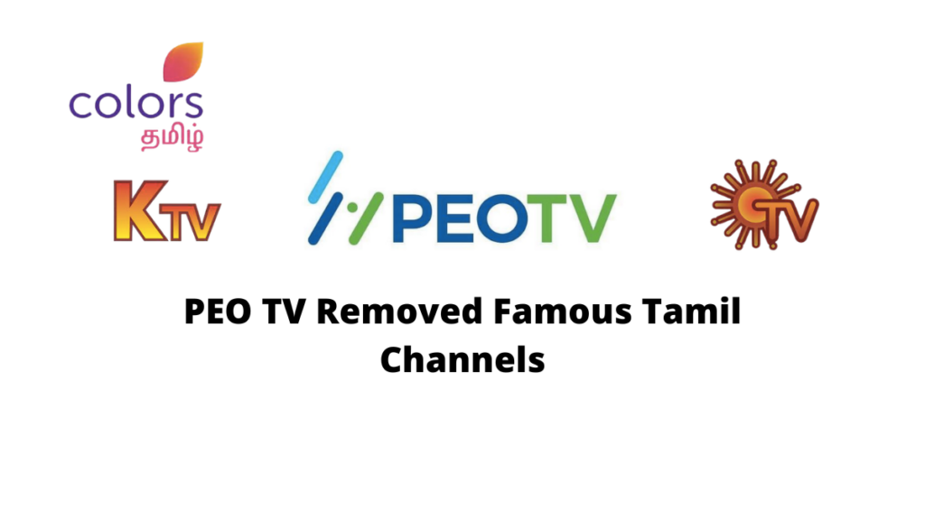 PEO TV Removed Famous Tamil Channels