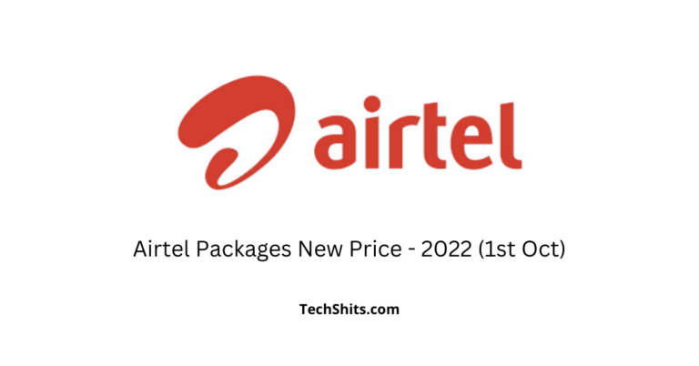 Airtel Packages New Price - 2022 (1st Oct)